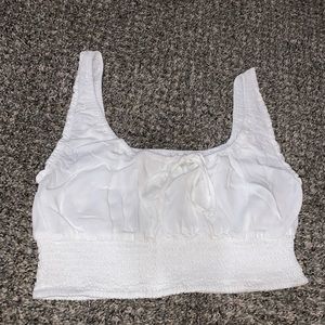 Forever Summer Smocked Top - White